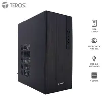 Case Con Fuente Teros Te-1034S, Mini Tower, Micro-Atx / Mini-Itx, Usb, Audio, 250W @@