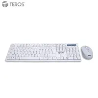 Combo Inalámbrico Teclado + Mouse Teros Te-5016S,Blancocombo Inalámbrico Teros T