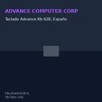 Teclado Advance Kb-628, Español, Multimedia, Internet, Conexión Usb, Negro.