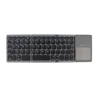 Teclado Inalámbrico Plegable Teros Te-4075S, BT 3.0, Grislleva La Productividad