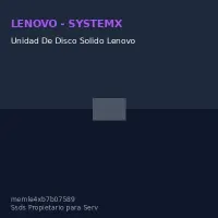 Unidad De Disco Solido Lenovo Thinksystem M.2/Va/960Gb/Read Intensive/Sata 6Gb/S/Nhs