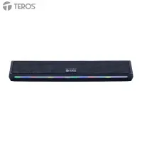 Barra De Sonido Portátil Teros Vibe Te-Vib6054Blk, BT 6.0, 20W, Usb, Luces Rgbme