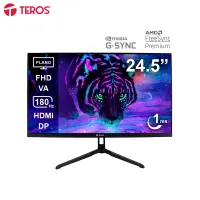 Monitor Plano Gaming Teros Te-2475G, 24.5 FHD Va, 180Hz, 1Ms, Hdmi, Dp, Audio Out @@
