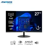 Monitor Curvo Advance Adv-2751S, 27 FHD Va, 100Hz, 1Ms, Hdmi, Dp, Audio Out, Parlant