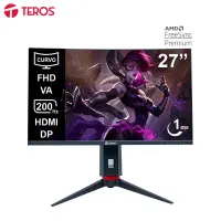 Monitor Curvo Gaming Teros Te-2788G, 27 FHD Va, 200Hz, 1Ms, Hdmi, Dp, Audio Out
