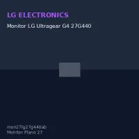 Monitor LG Ultragear G4 27G440A-B 27 /Fhd/Ips/240Hz/Hdmix2/Dp/Salida Para Auriculares