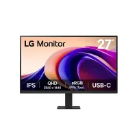 Monitor Plano LG 27U631A-B, 27 QHD Ips,100 Hz, Hdmi, Hdr10, Hdr, Usb-C: 15Wel M