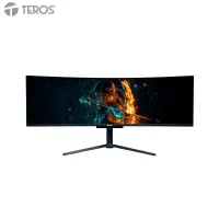 Monitor Curvo Gaming Teros Te-4921G, 49 Uwqhd Qd-Oled, 144Hz, 0.03Ms, Hdmi, Dp, Audi