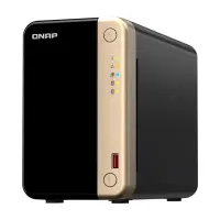 Servidor NAS Qnap Ts-264-8G, Celeron N5095 4C / 2.9Ghz, 8GB Ram, Bahias: 2 X 3.5 Sat