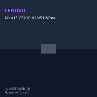 Notebook Lenovo V15 G5 Irl, 15.6 LCD LED Fhd, Core 5-210H 2.2 / 4.8Ghz, 16GB Ddr5-52