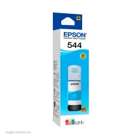 Botella De Tinta Epson T544220-Al, Color Cian, Contenido 65Ml.para Impresoras Ep