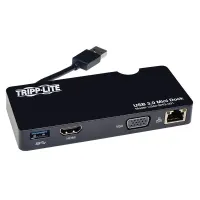 Tripp Lite Series Estación De Conexión Mini USB 3.X (5 Gbps) Con HDMI Y Vídeo Vga, GB