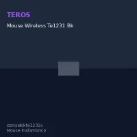 Mouse Wireless Te1231 Bk