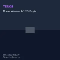 Mouse Wireless Te1239 Purple