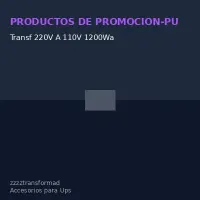Transf 220V A 110V 1200Wa