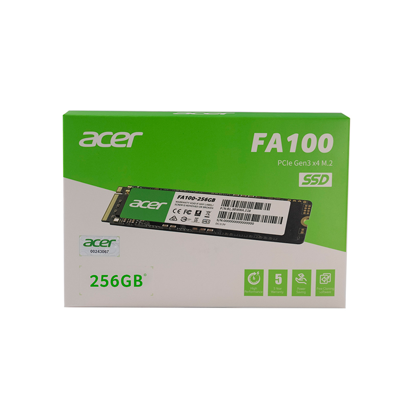 Unidad En Estado Solido (Ssd) Acer Fa100 256GB M.2 PCIE Nvmevelocidad De Escritu