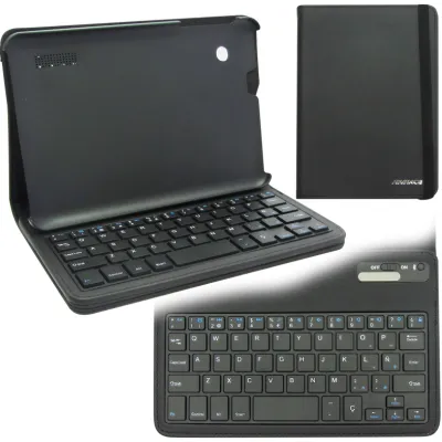 Estuche Advance Con Teclado Bluetooth, Negro.para Tablet Advance Smartpad Sp7146