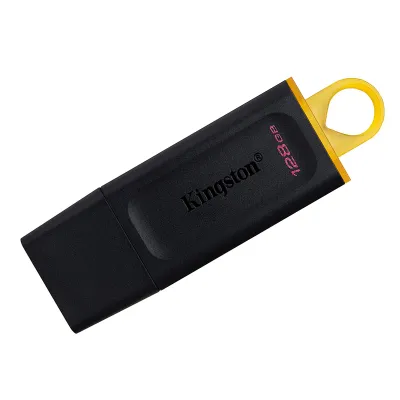 Memoria Flash USB Kingston Datatraveler Exodia 128Gb, USB 3.2 Gen 1, Color Amarillo.