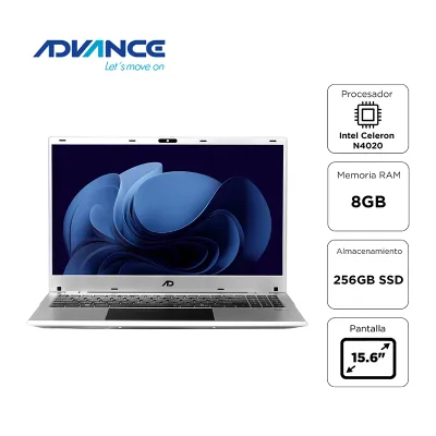 Notebook Advance Nv9855 15.6 Celeron N4020 1.10 GHZ 8GB RAM 256GB Ssddescubre L
