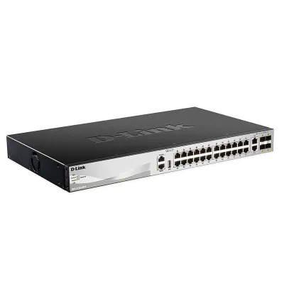 Switch D-LINK Dgs-3130-30Ts, Administrable, Apilable De Capa 3.Puertos: 24 X 10/