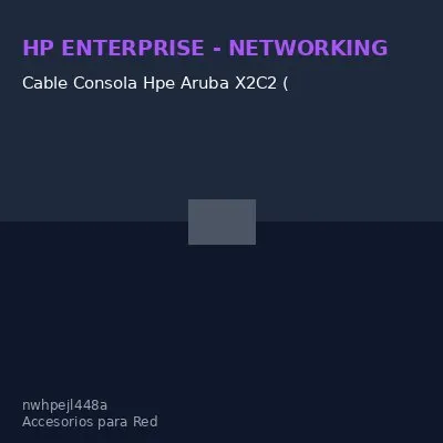 Cable Consola Hpe Aruba X2C2 (Jl448A), Rj-45 A Db-9.