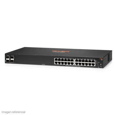 Switch Aruba 6100 24G 4Sfp+ / 24 X Puertos 10/100/1000Base-T / 4 X Puertos 1G/10G SFP