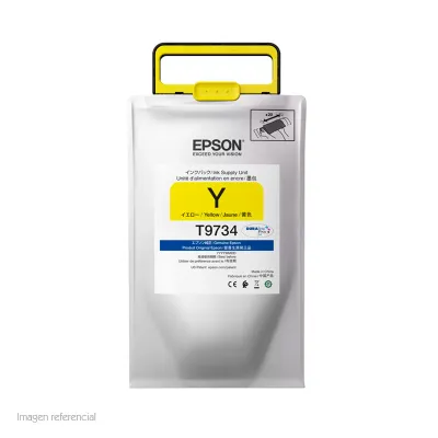 Bolsa De Tinta Epson Durabrite Pro T973420, Coloryellow.para Impresora Epson Wor