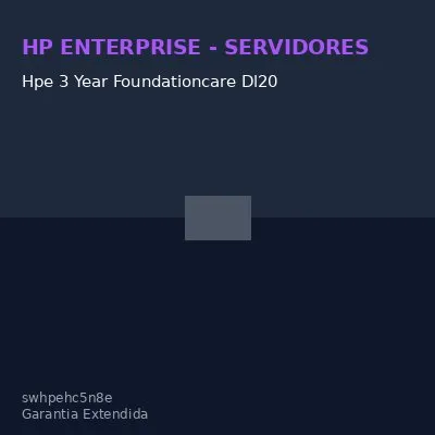 Hpe 3 Year Foundationcare Dl20