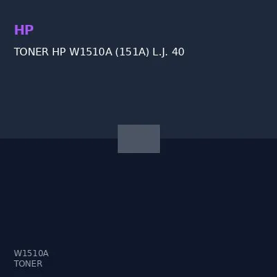 TONER HP W1510A (151A) L.J. 4003A BLACK 3,050 PGS