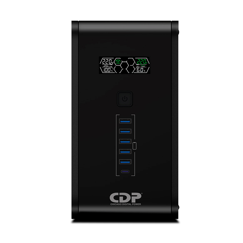 UPS Interactivo Cdp (Chicago Digital Power) R-Smart 1210I, 1200Va/720Wes Un UPS