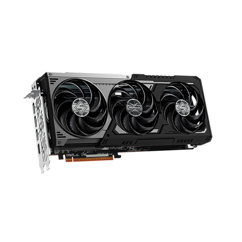 Tarjeta De Video AMD Radeon RX 9070 XT Steel Legend Dark 16Gb, 16 GB Gddr6, PCI-E 5.0